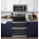 Cuisinière électrique 30 po 6,6 pi³ avec 5 éléments et four à convection