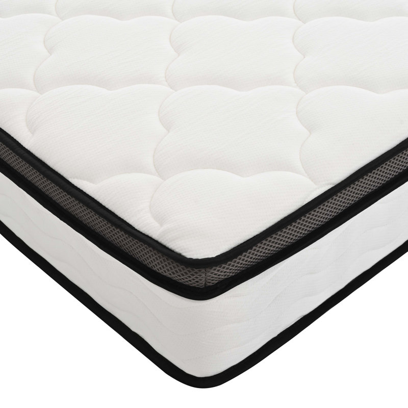Queen Mattress, 10 Inch Queen Hybrid Mattress In A Box,  Individually Wrapped Pocket Coils Innerspring Mattress, Medium Firm, Pressure Relief & Breathable Comfort
