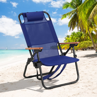 Patio Aluminum Beach Chair(Set Of 1)