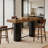 Woodgrain Design Coffee Table,Pub Table,Greeting Table