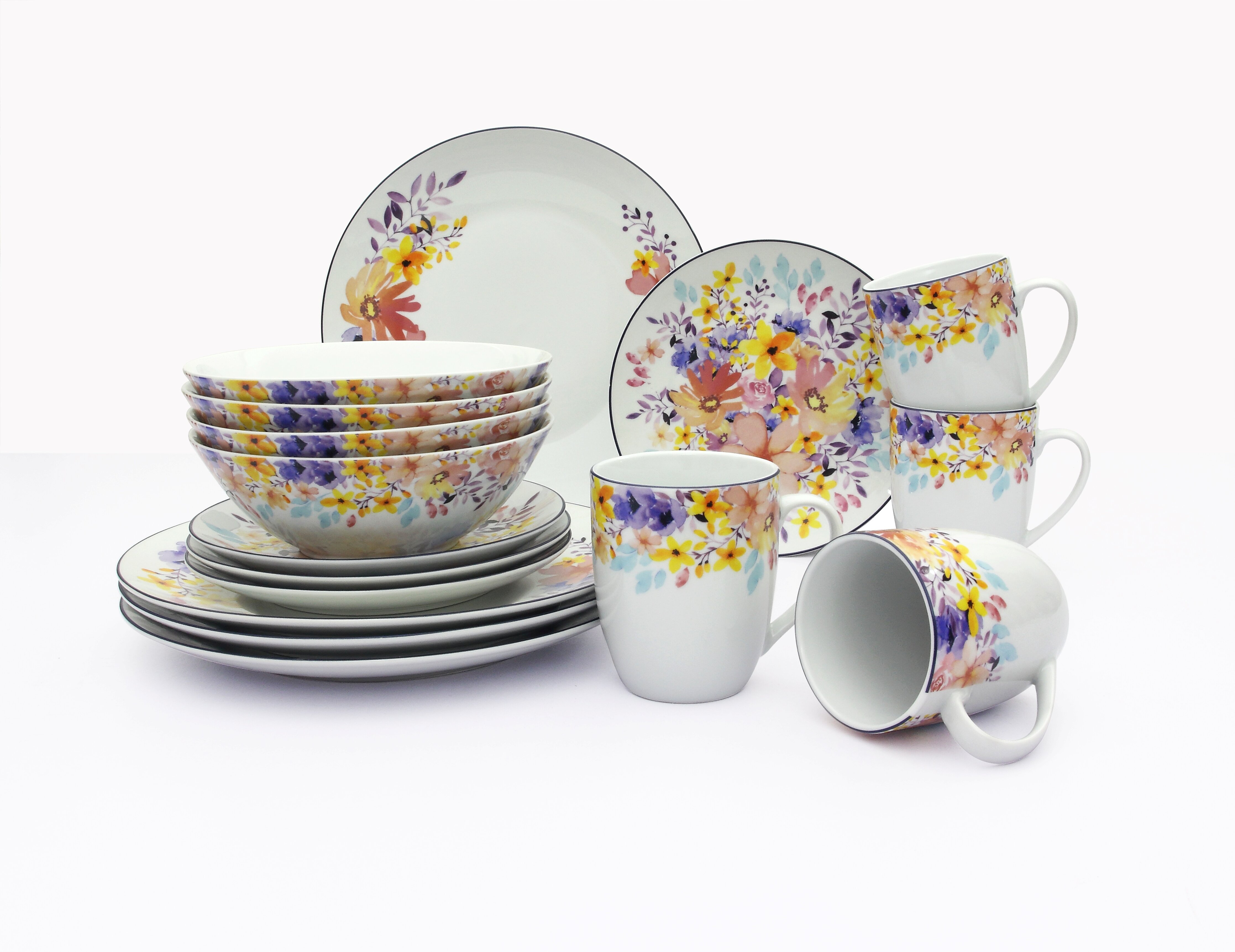 Red Barrel Studio® Ceramic Dinnerware Set - Service for 4