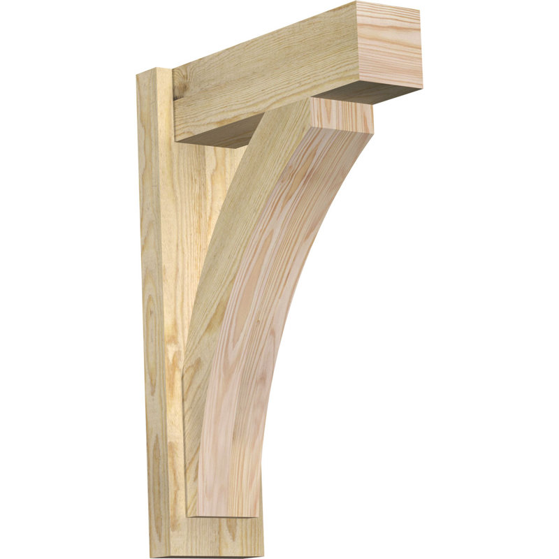 Bloc de bois rustique Thorton, Sapin Douglas de 8 po (sciage brut), P 20 po x H 20 po