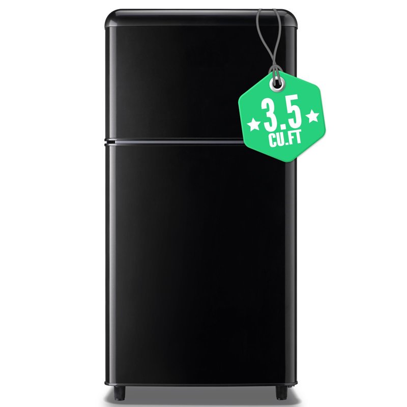 Retro Small Refrigerator, Retro Black