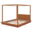 Lit à baldaquin classique en bois à 4 poteaux avec tête de lit-966742024-966742030