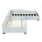 Upholstered L Shape Daybed with Trundle and Drawer-1142446072