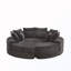 Fauteuil inclinable rond 2 en 1 surdimensionné-164071324