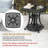 Patio Side Table Cast Aluminum End Table