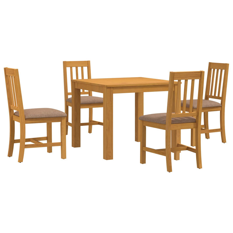 Solid Oak Dining Set, 5, Grey