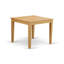 5 Piece Dinette Set for 4 Includes a Square Dining Room Table and 4 Linen Fabric Kitchen Dining Chairs, Oak-1611815935