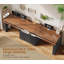 Bureau double 94,5 "pour deux personnes avec tablettes de rangement-2002225544