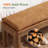 70.87" W Extra Long Solid Wood Upholstered Bench