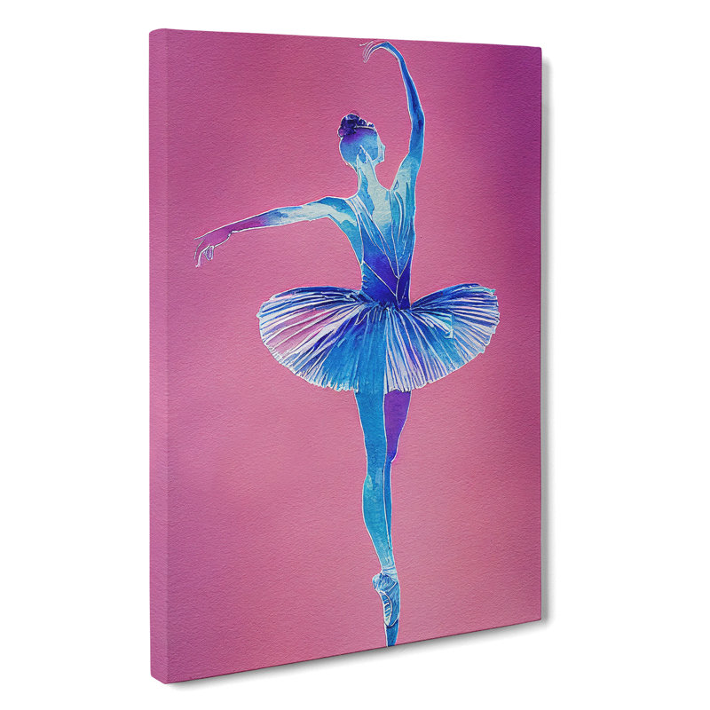 XC1022-4194X Striking Ballerina - Wrapped Canvas Print, 50cm H x 35cm W x 3cm D