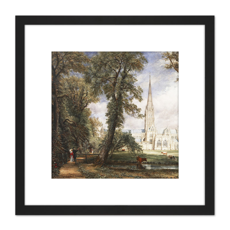 John Constable Salisbury Cathedral From The Bishops Garden by John Constable - Single Picture Frame Painting