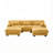 Oversized U-Shaped Sectional Couch with 2 Ottomans and Cloud-look Cushions for Ultimate Comfort-1155033833