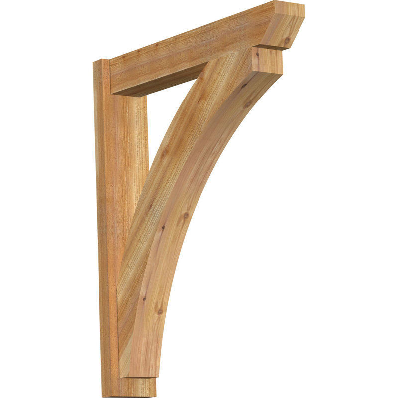 Persienne en bois Thatton, P 22 po x H 26 po, Cèdre rouge de l'Ouest de 8 po (sciage brut)