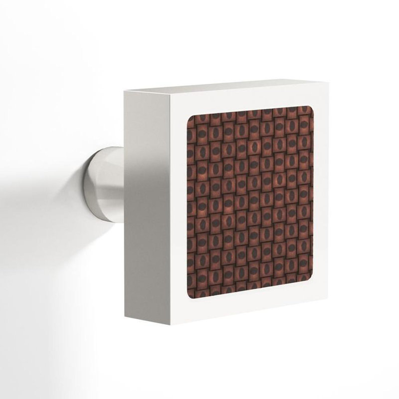 Série de boutons d'armoire L120, Nickel poli