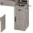 Makeup Vanity Desk With Sliding Mirror And Lights, Glass Top Vanity Set With Charging Station & 4 Drawers & 2 Cabinets-567016120