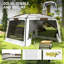 Tente moustiquaire, moustiquaire 12 'x 12' avec protection UV50 +, blanc