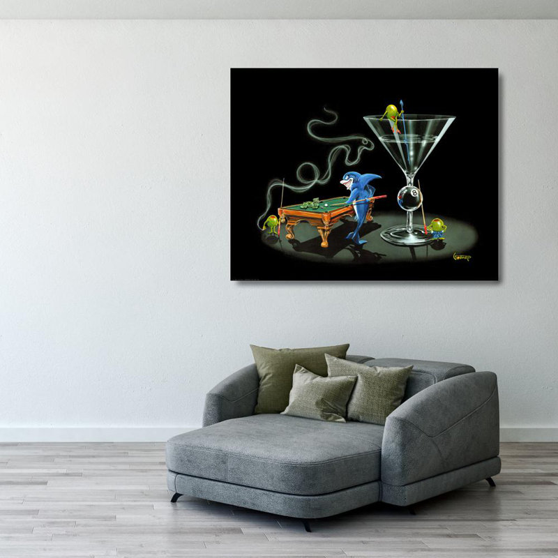 Pool Shark II, 28" H x 35" W