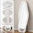 Full Length Mirror, 63" X 24" Floor Mirror/ Wall Mirror, Flannel Wrapped Wooden Frame Floor Mirror,Irregular Wavy Mirror Standing/Halling Large Wall Mirror For Bedroom,Living Room, Dressing Room White-346192225