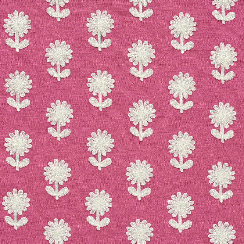 Paley Embroidery Fabric, Pink