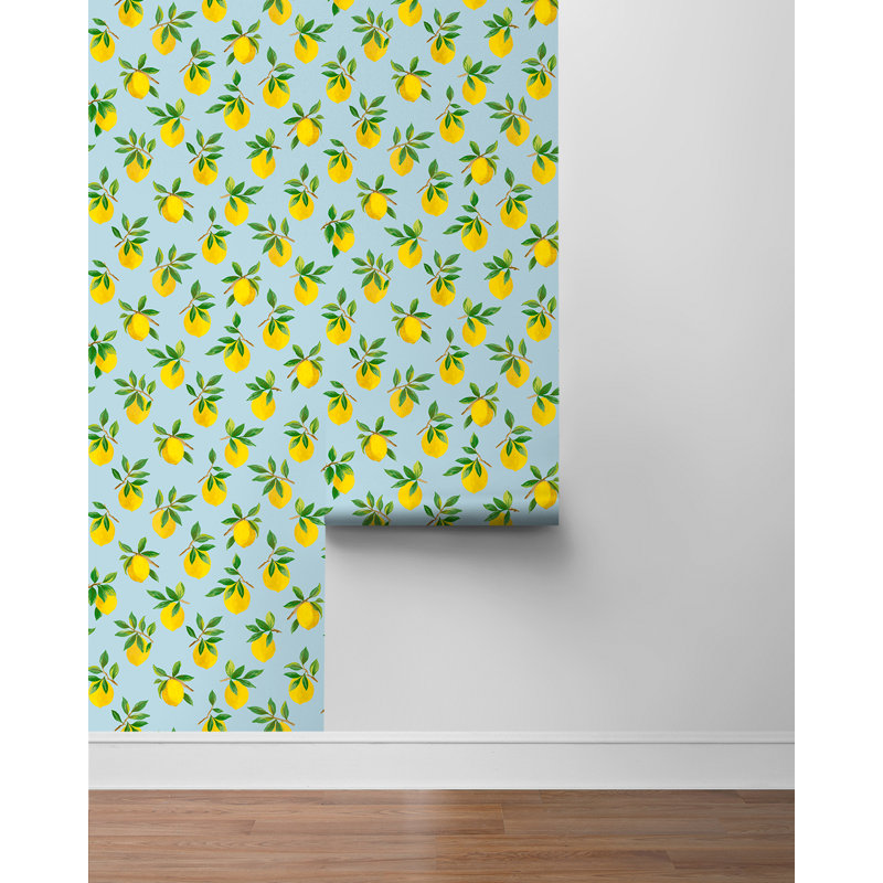 Papier peint adhésif Daisy Bennett, Bleu ciel