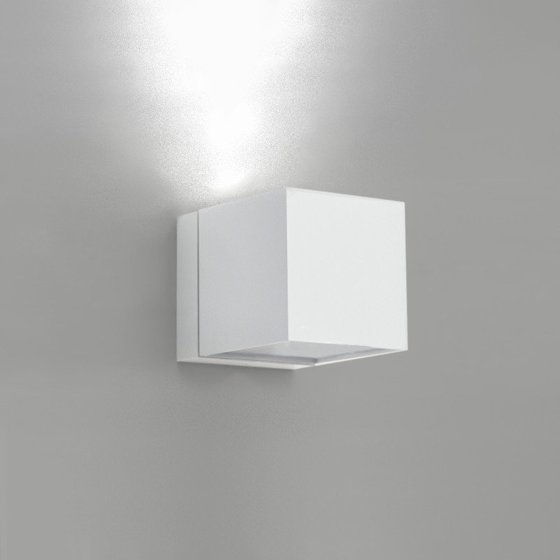 Dau 1-Light Flush Mount, Up OR Down Light, 1 x 75W Halogen MR20 bulb, White / GU10 base