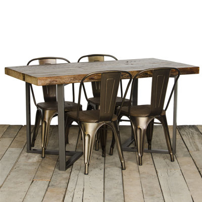Table de salle à manger extensible en bois massif