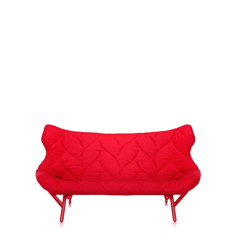 Foliage Loveseat, Red, Green Trevira™