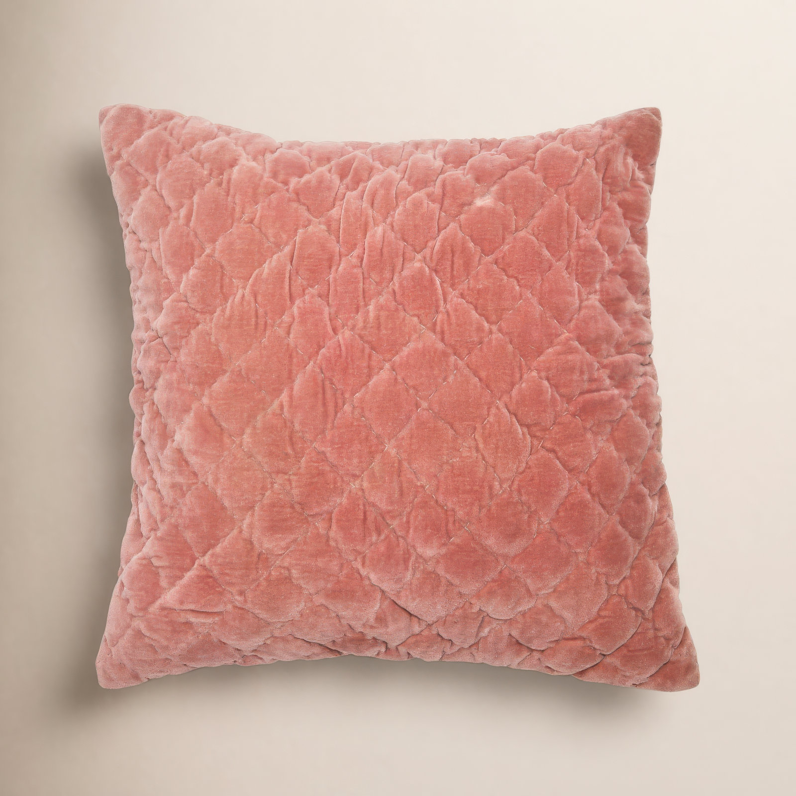 Summer Cotton Throw Pillow, Rose, Pillow Cover Only - No Insert