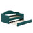 Elegant Twin Size Upholstered Daybed With Trundle And USB&Type-C Charging Ports,Velvet Sofabed For Kids Adults Bedroom,No Box-Spring Needed-1033302518