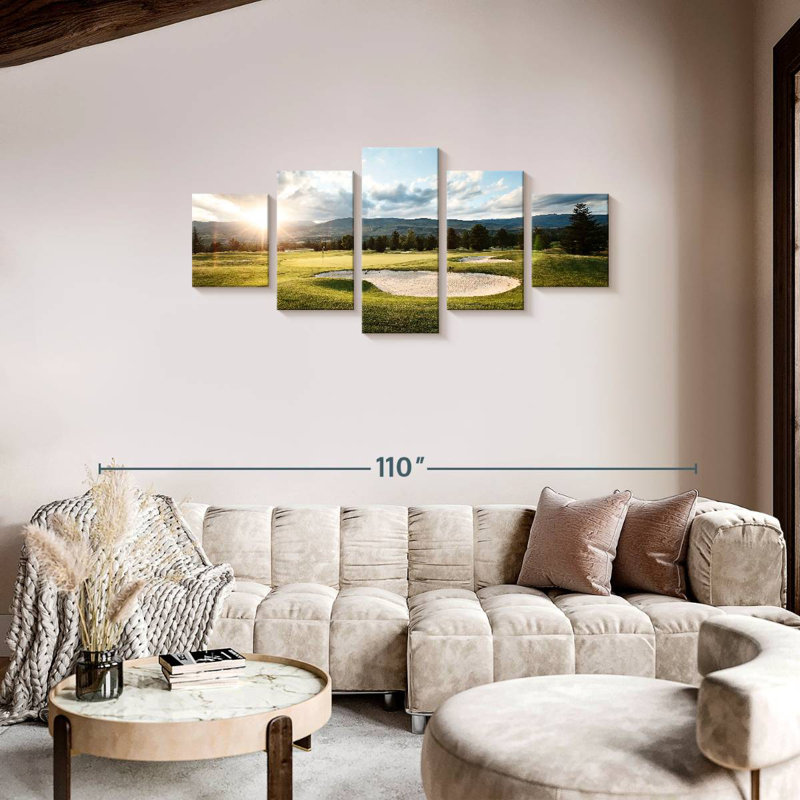 'Golf Sand Pit, 34" H x 74" W