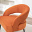 Fauteuil en velours avec pieds noirs Mann-301841615