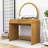 39" Makeup Vanity Dresser Table With Drawer And Touch Screen Lighted Mirror-1240684366