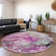 Premium Machine Washable Cerrito AMF520 Pink Rug