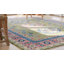 Tapis traditionnel en laine noué à la main gris clair / vert clair Ava Kazak-1350131139