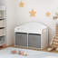 Coffre à jouets / banc en bois pour enfants avec tiroirs en tissu pliables, rangement pour jouets