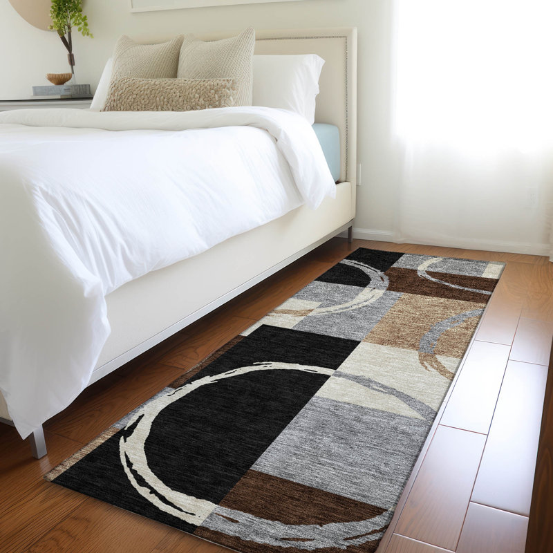 Premium Machine Washable Prisco Pewter Rug, Runner 2'3" x 7'6"