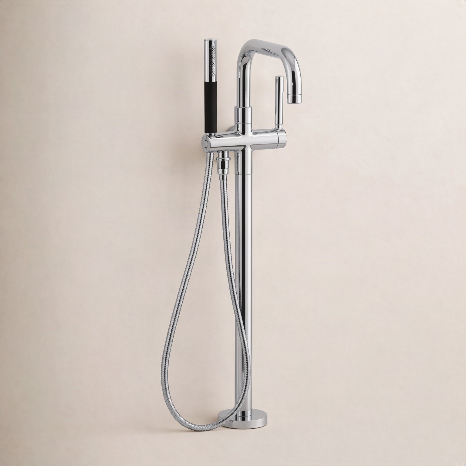 Purist Freestanding Tub Filler Trim with Handshower