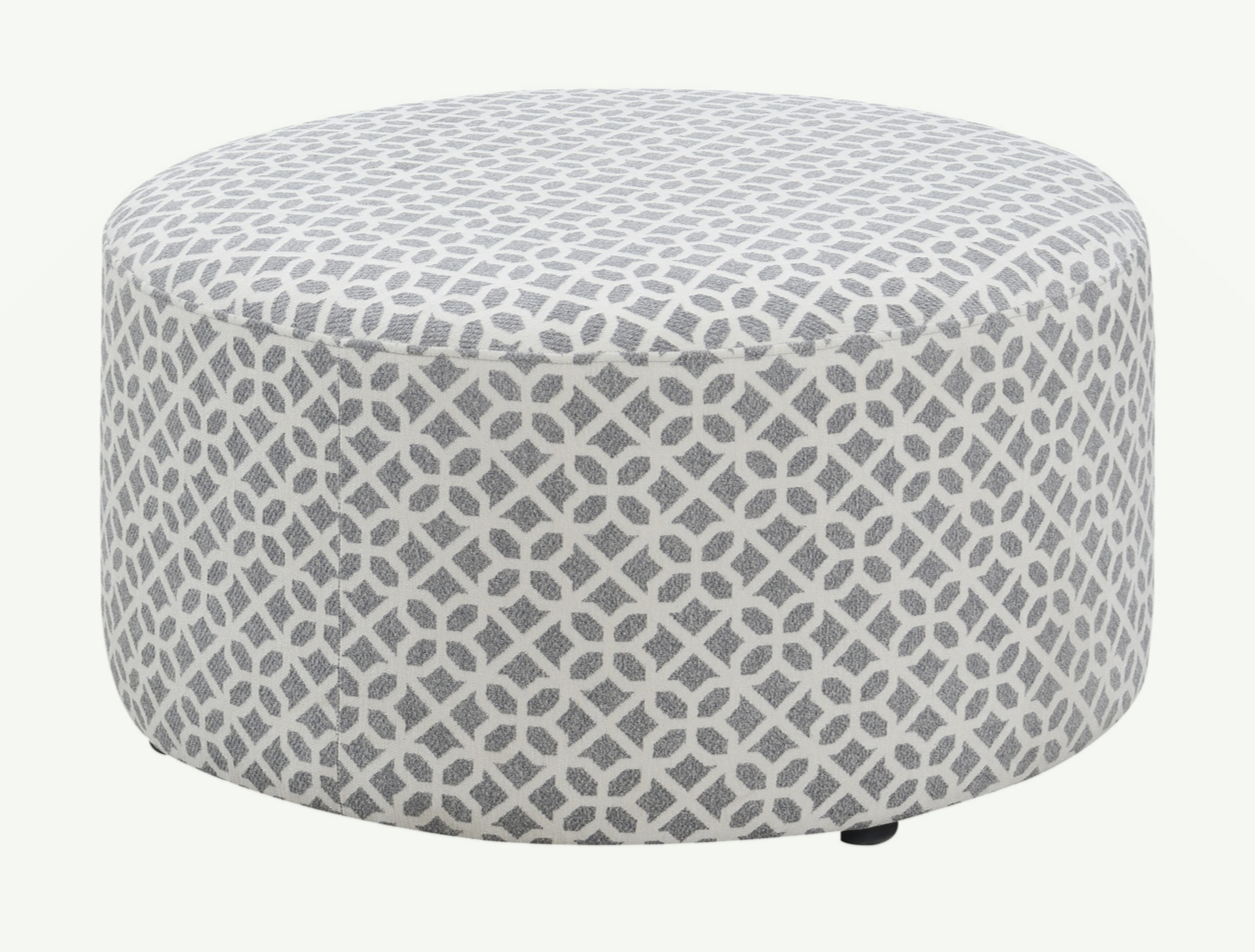 Red Barrel Studio® Ranger Gray Round Ottoman | Wayfair