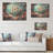 Pirate Boat Under Water Memory - Coastal Coral Under Water Wood Wall Art On Natural Pine Wood-1352083812