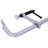 Bar Clamps Set, 21.3x9.1x2.8 inches, Steel, 4 Pieces, Clamp Set, Silver, 1400 lbs Force
