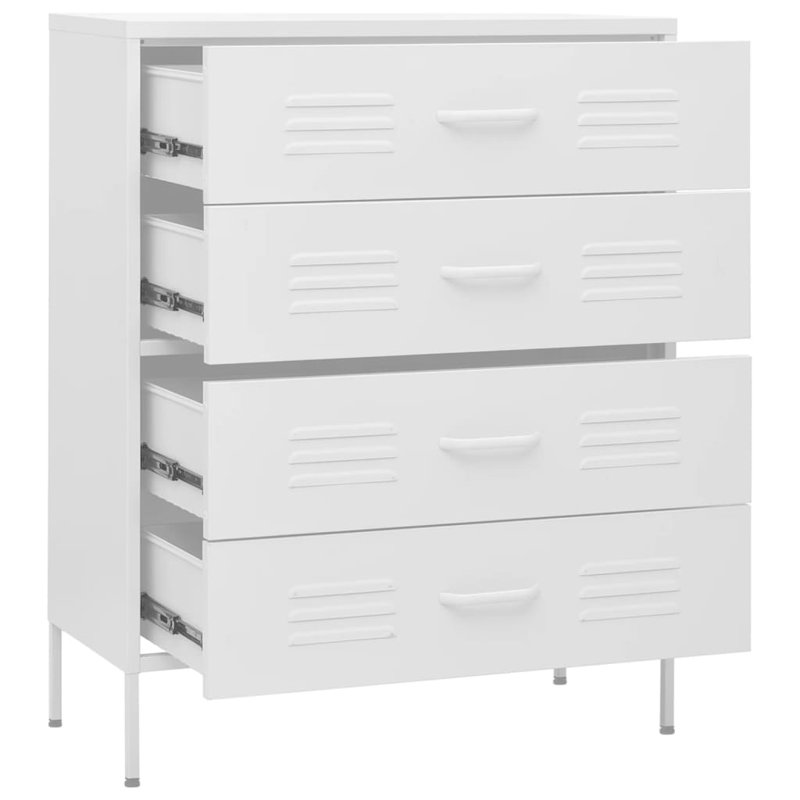 Robinne 80cm W 4 - Drawer Chest of Drawers, White