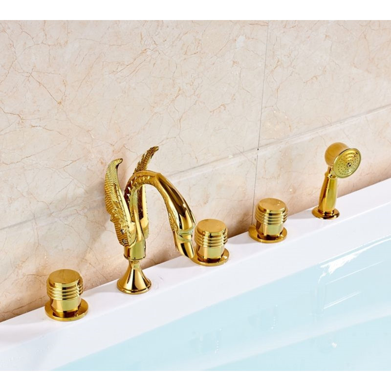 Robinet de salle de bain chromé à poignée simple style classique