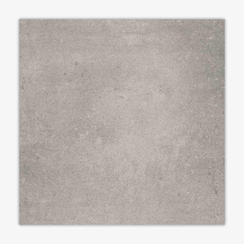 24" x 24" Porcelain Stone Look Wall & Floor Tile, Silver Matte