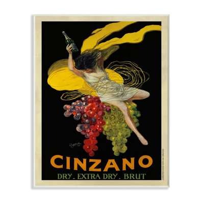 Cinzano Vintage Poster Wine Design Wall Plaque Art by Marcello Dudovich