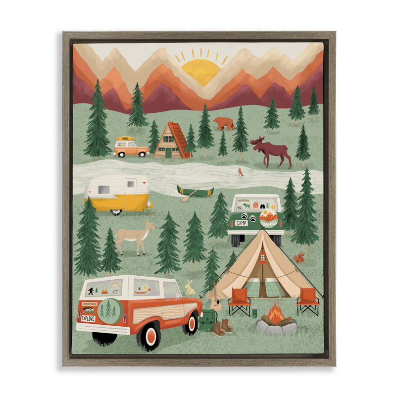 Cadre de camping Great Outdoor, design par Jilly Jack Designs, Cadre flottant orme Montalcino, H 31 po x l 25 po