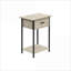 Table basse sophistiquée en bois blanc mérinos - 3 tiroirs de rangement durables Pré-assemblé