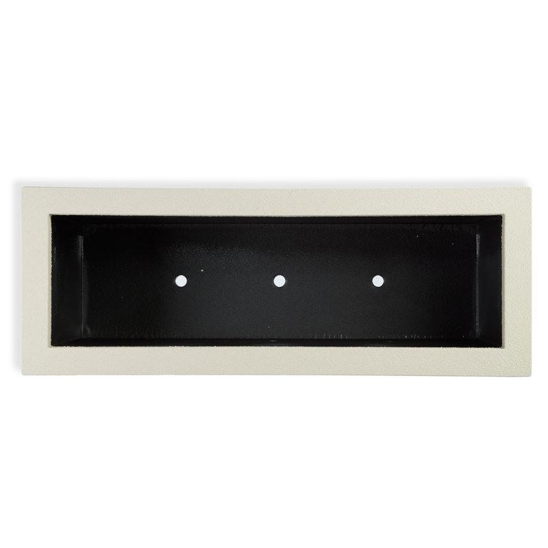Milan Tall Polymer Box, 19" H x 43" W x 15" D, Greige