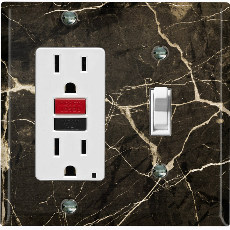Patterned 2 - Gang Combination Plate Standard Combination Wall Plate